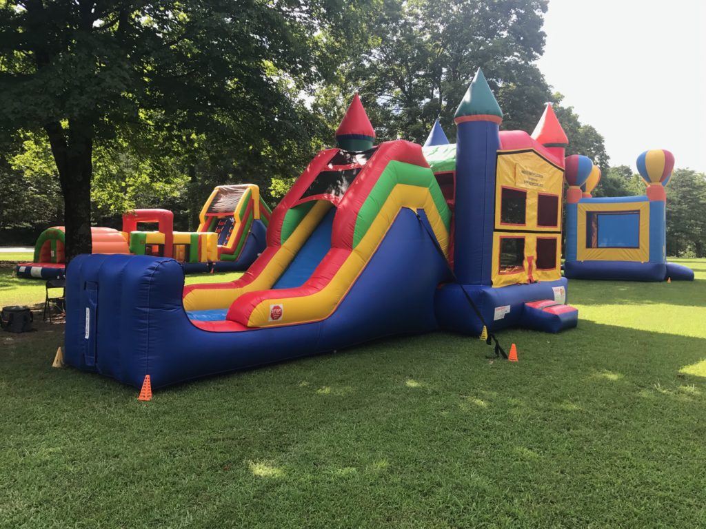 5in1 Combo Bounce House Rental with a slide tulsa
