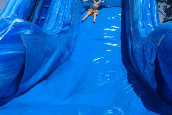 Big Blue Slide Water Slide Rental Tulsa Bounce Pro