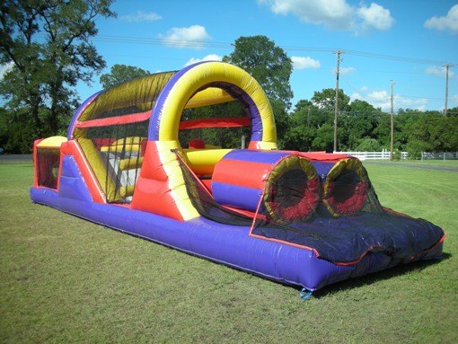 30 ft obstacle course bounce house rental tulsa bounce pro infltables 4