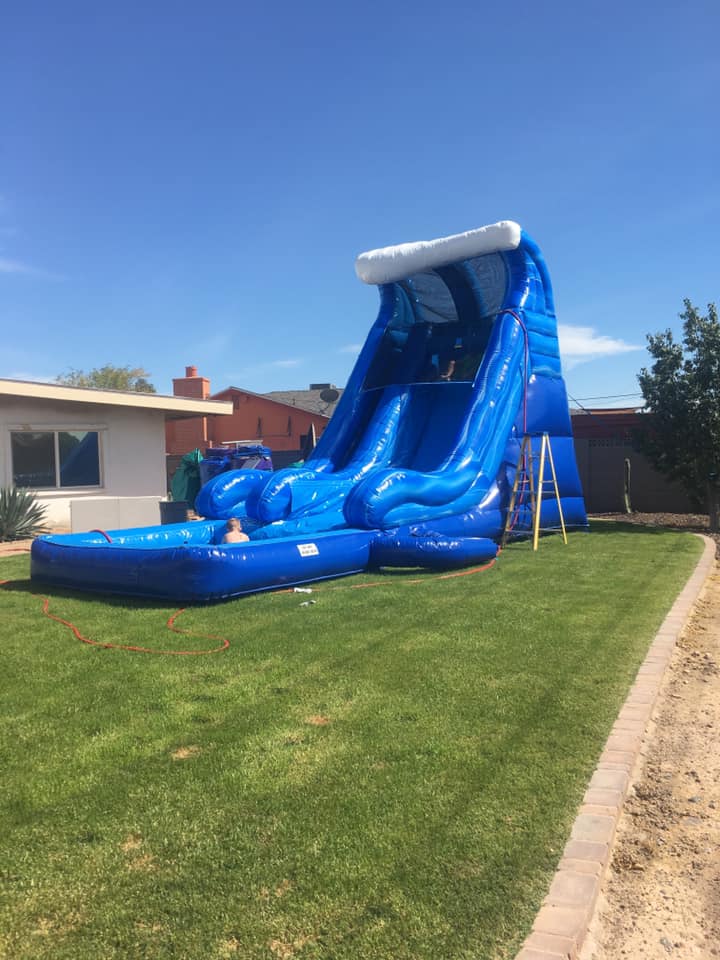 Tidal Wave Water Slide Bounce house rental tulsa bounce pro inflatables