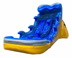 18ft Flamin Volcano Dual Lane Water Slide